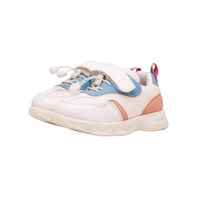 Kids' Pastel Multi-Color Sneakers with Easy Fastening